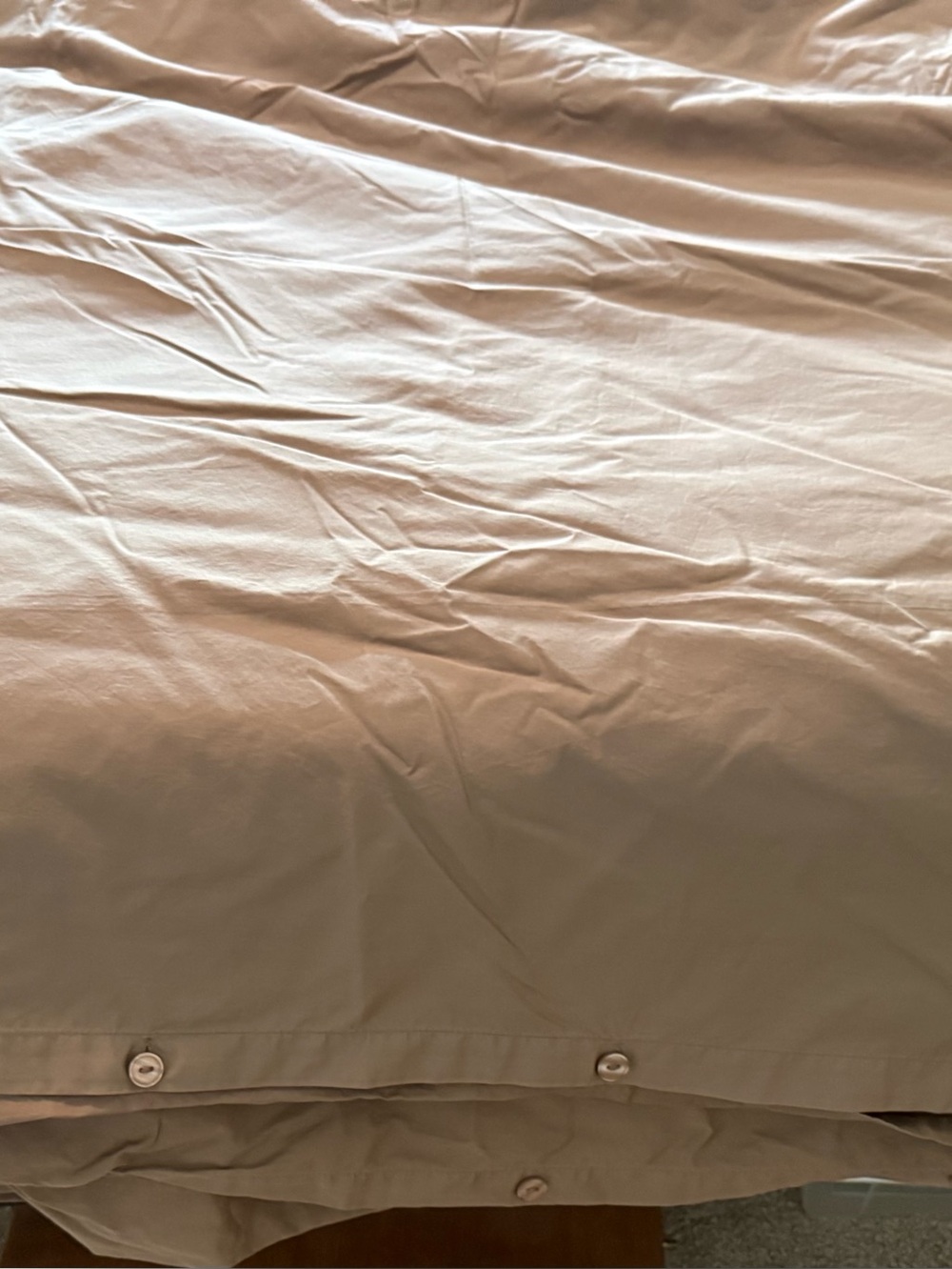 The Company Store Mocha Button-Closure Supima Duvet Cover King